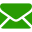 black back closed envelope shape